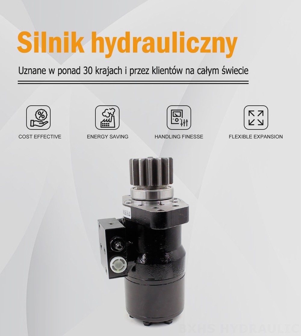 Silnik hydrauliczny BMR_Cycloid 50 cm³/obr 38 l/min Silnik hydrauliczny